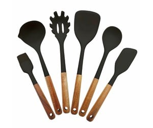 Kjøkkenredskaper - Sobczyk 6 Kitchen Tools - Silicone+Wood - 5740007819865