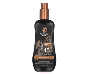 Kroppspleie - Australian Gold Spray Gel Instant Bronzer SPF15 - 054402720929