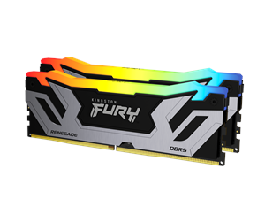 RAM - Kingston FURY Renegade RGB DDR5-8400 - 48GB - CUDIMM for Intel - CL40 - Dual Channel (2 pcs) - Intel XMP - Svart med RGB - KF584CU40RSAK2-48