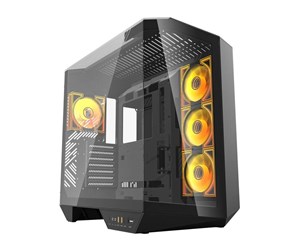 Kabinett - Darkflash Computer Case DY470 4 fans (black) - Kabinett - Miditower - Svart - DY470 Black