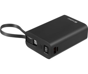 Nødlader - Sandberg Powerbank 20000 PD20W Connect Nødlader - Svart - 20000 mAh - 421-12