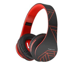 Hodetelefoner - PowerLocus Wireless Headphones P2 (black-red) - pwl-p2-blackred