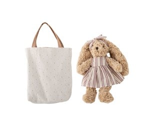 Dukker, Bamser & Utstyr - Bloomingville MINI Vilma Bunny Doll with Bag 28 cm - 82064503