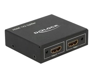 Videosplitter - DeLOCK HDMI Splitter 1 x HDMI in > 2 x HDMI out 4K - 87701