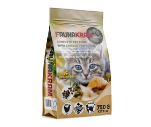 Katt - Faunakram - 750g dry food with chicken for kittens - 10117