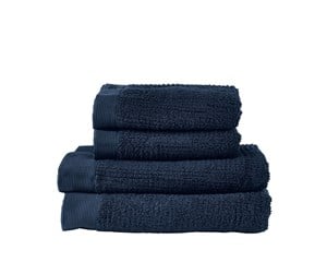 Baderomstilbehør - Zone Denmark - Classic Towel Set - Dark Blue (331889) - 331889