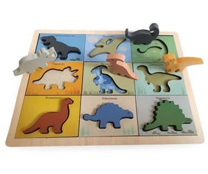 Babyleker - Magni Dino puzzle in Wood - 3275