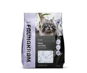 Katt - Faunakram - Silica cat litter with lavender scent - 7.6L - 10415-10