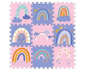 Babyleker - Magni Floor puzzle with rainbows - 9 foam tiles - 5639