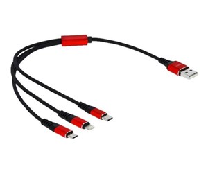 USB - DeLOCK 3 in 1 Charge-Only Cable - 30 cm - 85891