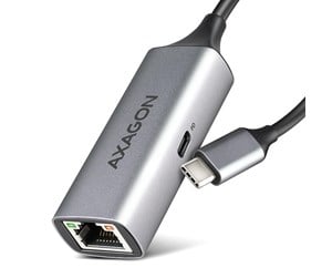 Nettverksadapter - AXAGON ADE-TXPD USB-C Gigabit Ethernet Adapter Power Delivery 100W - ADE-TXPD