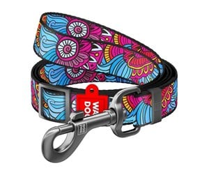 Hund - Waudog nylon dog leash "Summer" pattern 20 mm wide length 152-183 cm - 5326