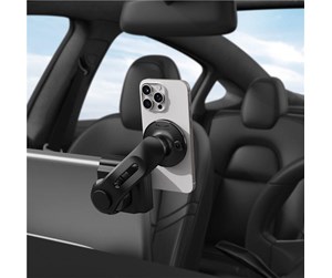 Mobil - Andre tilbehør - Spigen Tesla TapLock MagSafe Car Mount Holder On Screen - Black - ACP07869