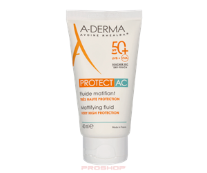 Ansiktspleie - A-Derma Protect AC Mattifying Fluid SPF50+ – 50ml - 3282770072754