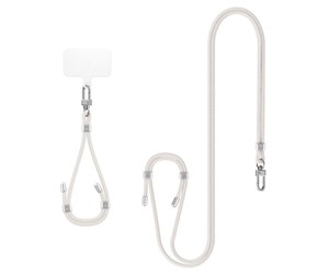 Mobil - Andre tilbehør - Spigen Universal Set 2 (Cross Body Strap 1P + Wrist Strap 1P + ConTag2 1P) - Pearl White - AFA08365