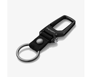 Verktøykasser & Lagringssystemer - Spigen Carabiner with KeyRing 1 Pack - Black - AHP06961