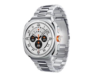 Smartklokke - Tilbehør - Spigen Modern Fit 316L Strap for Samsung Galaxy Watch Ultra - Silver - AMP08823