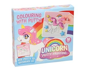 Kreative leker - Johntoy - Coloring with Putty by Number Unicorn - 28181