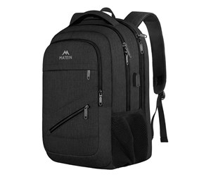 Veske/Hylster/Sekk til bærbar PC - Matein 1035 Black USB 17'' laptop travel backpack - 1035