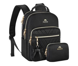 Veske/Hylster/Sekk til bærbar PC - Matein Women's 10.5'' travel backpack with makeup bag 1342 Black - 1342