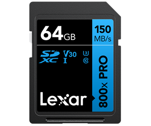 Minnekort - Lexar Pro 800X SD - 150MB/s - 64GB - LSD0800P064G-BNNNG