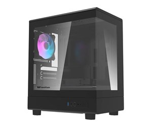 Kabinett - Darkflash DB330M computer case + 3 aRGB fans (black) - Kabinett - Minitower - Svart - DB330M Black