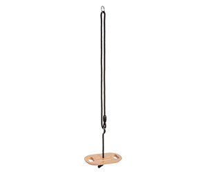 Utendørsleker - Small Foot - Wooden Disc Swing with Handles Black Line - 12408