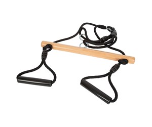 Utendørsleker - Small Foot - Wooden Trapeze Swing with Gymnastics Rings Black Line - 12409