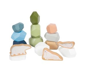 Babyleker - Small Foot Wooden Balance Stones Arctic 11 pcs. - 12440