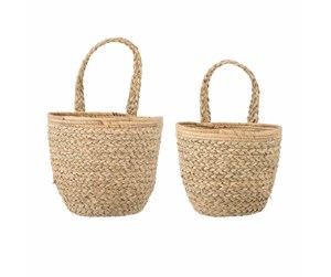 Dekorasjon - Bloomingville - Amia Basket for wall - Seagrass (82064378) - 82064378