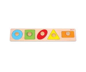 Babyleker - Classic World Wooden Stud Puzzle Shapes 5 pcs. - 3644