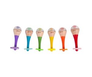 Treleker - Classic World Wooden Rainbow Maracas - 40527