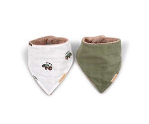 Babyutstyr - Filibabba Bandana bib 2-pack - Tractor - FI-02820