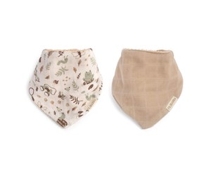 Babyutstyr - Filibabba Bandana bib 2 pack GOTS - Little Wonders + Warm Gr - FI-03365