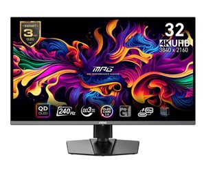 Skjerm - 31.5" MSI MPG 321URXDE QD-OLED - OLED monitor - 4K - 31.5" - HDR - 9S6-3DD29A-006