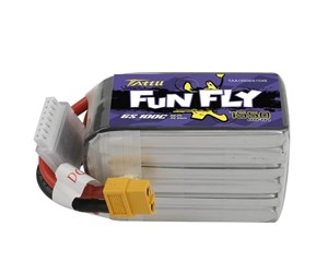 Fjernstyrt - Gens ace &Tattu Funfly 1550mAh 22.2V 100C 6S1P XT60 battery - TAA15506S10X6