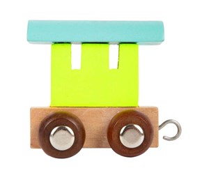 Treleker - Small Foot - Wooden Letter Train Wagon Colored - 7895