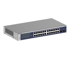 Switch/splitter - Netgear GS724T - Version 6 - switch - 24 ports - smart - rack-mountable - GS724T-600EUS