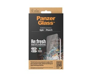 Mobil - Beskyttelsesglass - PanzerGlass Re:fresh - screen protector for mobile phone - ultra-wide fit with EasyAligner - 2821