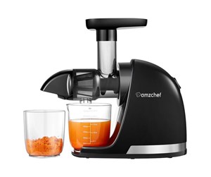 Saftpresse - AMZCHEF 1501-BK-SM slow-running juicer (black) - ZM1501-BK-SM