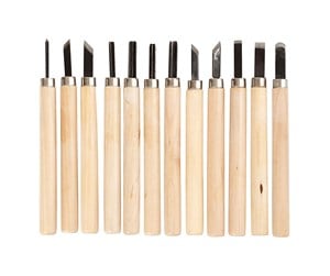 Kreative leker - Creativ Company Wood carving net 12 pcs. - 55706