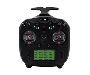 Fjernstyrt - FlySky Transmitter FS-ST8 + Receiver SR8 Set 8 channels AFHDS 3 - FS-ST8 + SR8