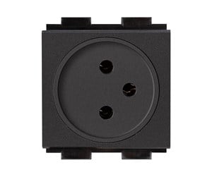 Diverse kabel - Crestron Electronics Crestron FT2A-PWR-IS Series FT2A-PWR-IS-1-BASIC - power socket mechanism - Israel - 1 power socket - black - FT2A-PWR-IS-1-BASIC