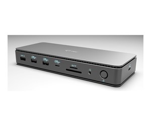 Dokkingstasjon - I-Tec - docking station - USB-C / USB4 / Thunderbolt 3 / Thunderbolt 4 - Thunderbolt 4 2 x DP - 1GbE 2.5GbE - TB4DUALDPDOCKPDPRO