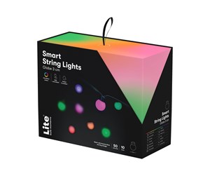 Smarthus - Lite Bulb Moments - string lights - LED - shape: globe - 10 W - RGB light - milky - NSL911991