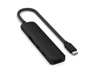 Dokkingstasjon - Satechi 6-in-1 USB-C Slim Multiport Adapter - ST-P6SK