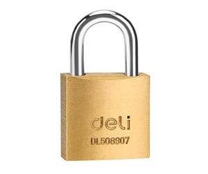 Sikkerhetsutstyr - Deli Tools brass padlock EDL508907 - EDL508907