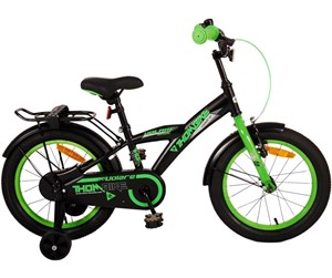 Skating - Volare Thombike Children's Bicycle 16" - Black/Green - 21544