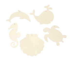 Kreative leker - Creativ Company Wooden Sea Animals with Hanging Eye - 57972