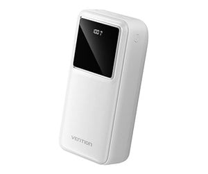 Nødlader - Vention Powerbank FHMW0 30000 mAh 22.5 W (white) Nødlader - Hvit - 30000 mAh - FHMW0